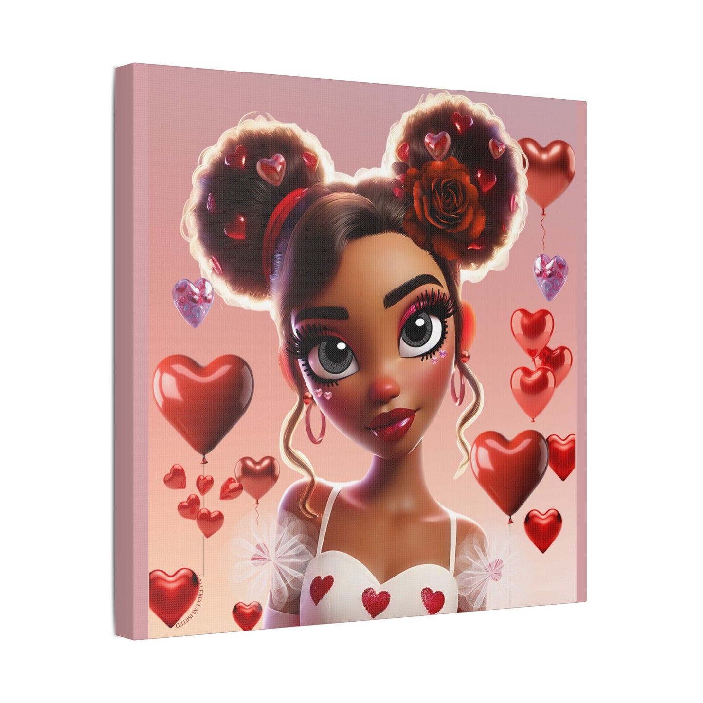 Heartbreaker 3 | Cotton Candy Satin Stretched Canvas Print