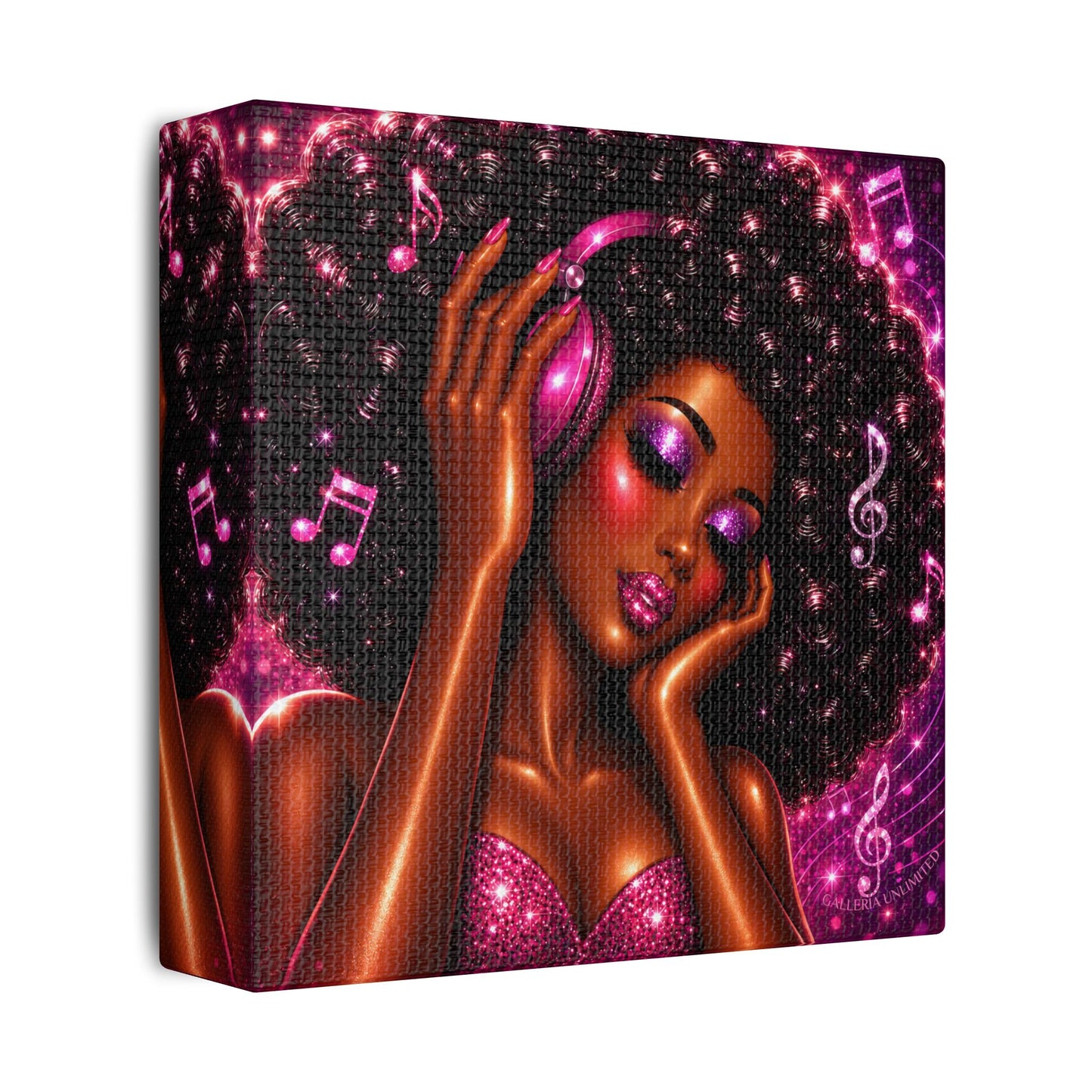 Soul in Stereo | The Vibe, Satin Stretched Canvas