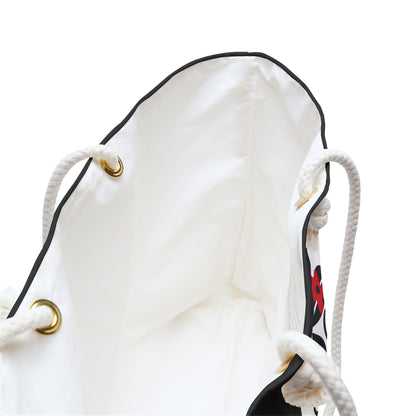 Pearls & Curls4 | Black - Two-Sided Weekender Bag