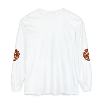 Deer | Fawn Spotted Circle Patch Long Sleeve Tee (Elbow Accents), multiple colors