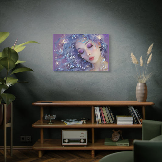 Winter Fantasy2 | Celestial Maiden Serenity Matte Canvas Print
