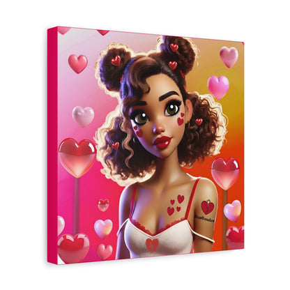 Heartbreaker 2 | Watermelon Matte Canvas Print