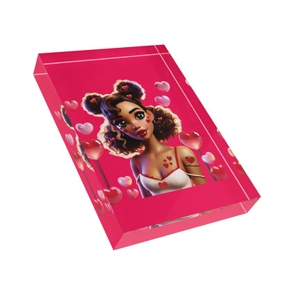 Heartbreaker 2 | Watermelon Acrylic Image Block