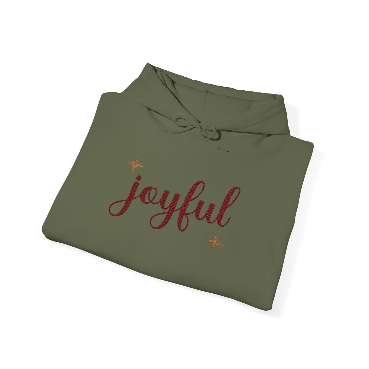 The Joyful Edit1 | Joyful Maroon Embroidered Hoodie (multiple colors)