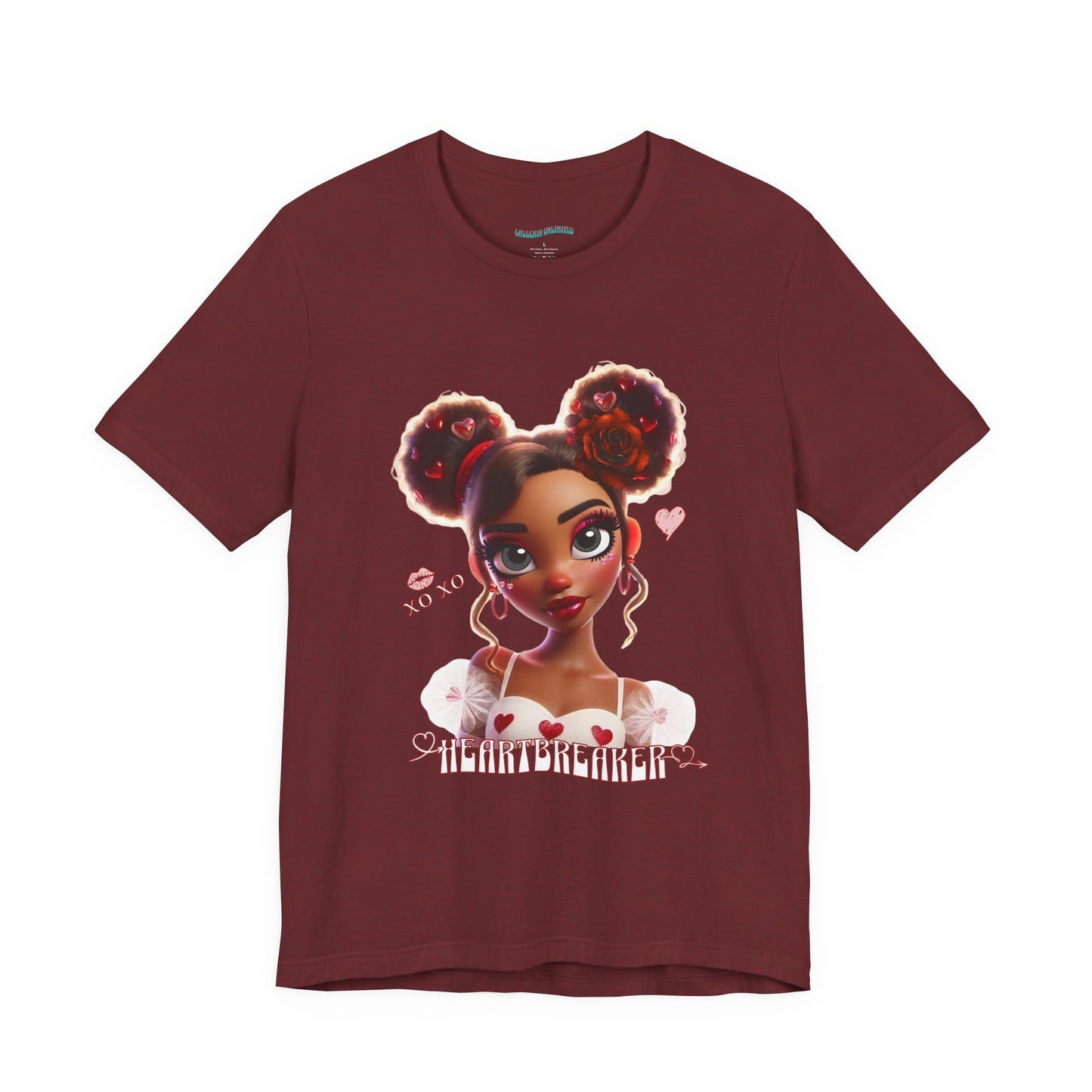 Heartbreaker 3 | Tee, White Typography - short sleeve (multiple sizes/colors)
