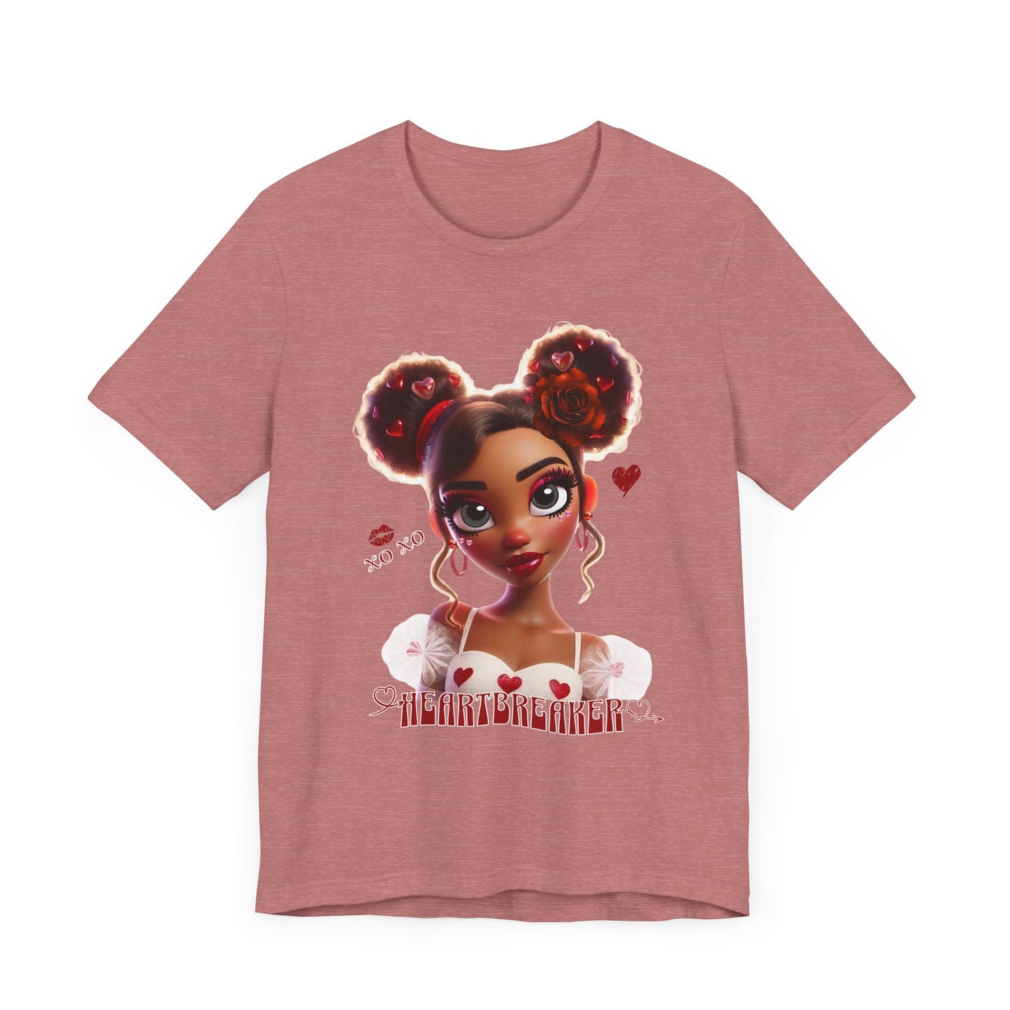 Heartbreaker 3 | Tee, Red Typography - short sleeve (multiple sizes/colors)