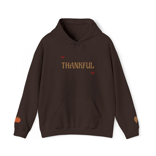Harvest Haze 3 | 'Thankful' Gold Embroidered Fall Hoodie (multiple colors)