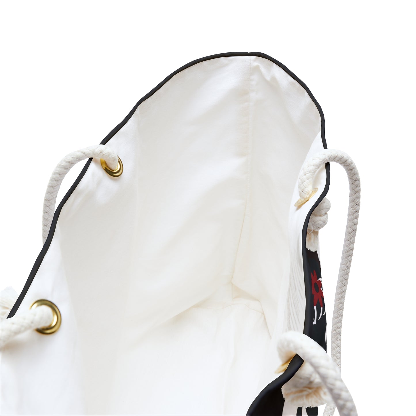 Pearls & Curls 5 | Black Double-Sided Weekender Bag