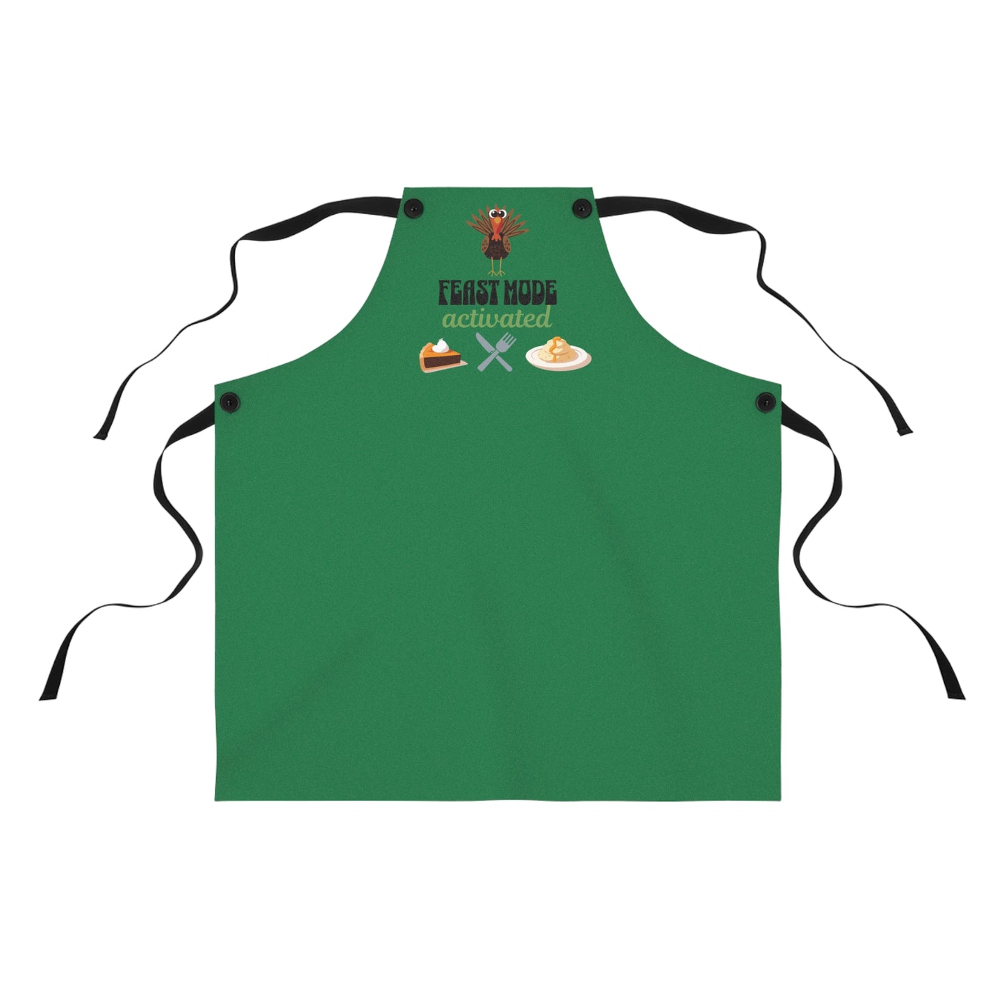 The Thankful Edit3 | Feast Mode Apron, green (black straps)