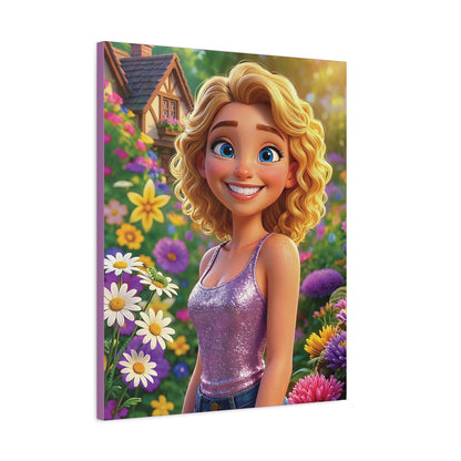 Spring Bloom | Caterpillar, Matte Canvas Print