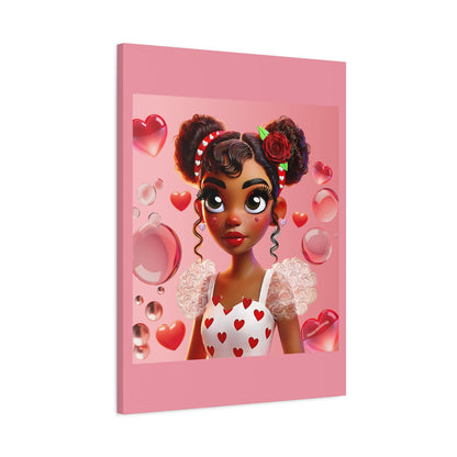 Heartbreaker Girl | Bubblegum - Canvas Print, matte (multiple sizes)