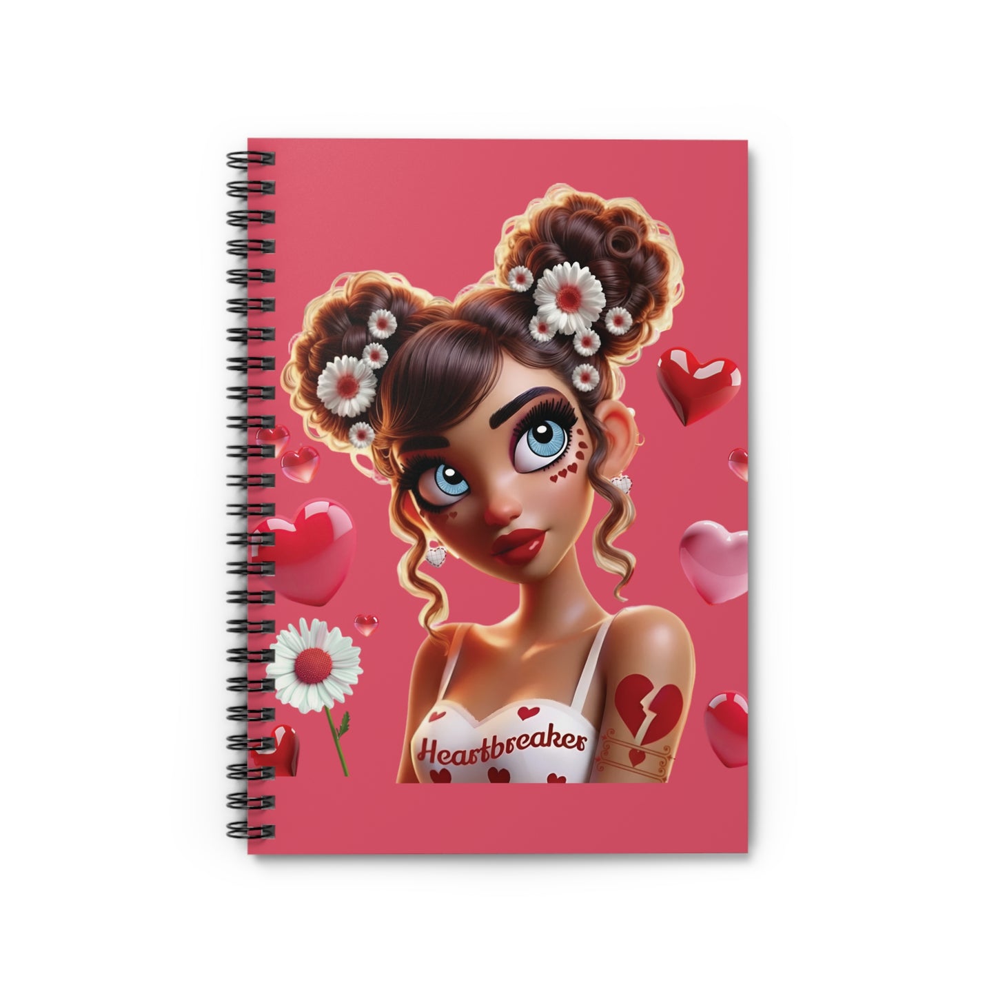 Heartbreaker 1 | Raspberry - Spiral Notebook