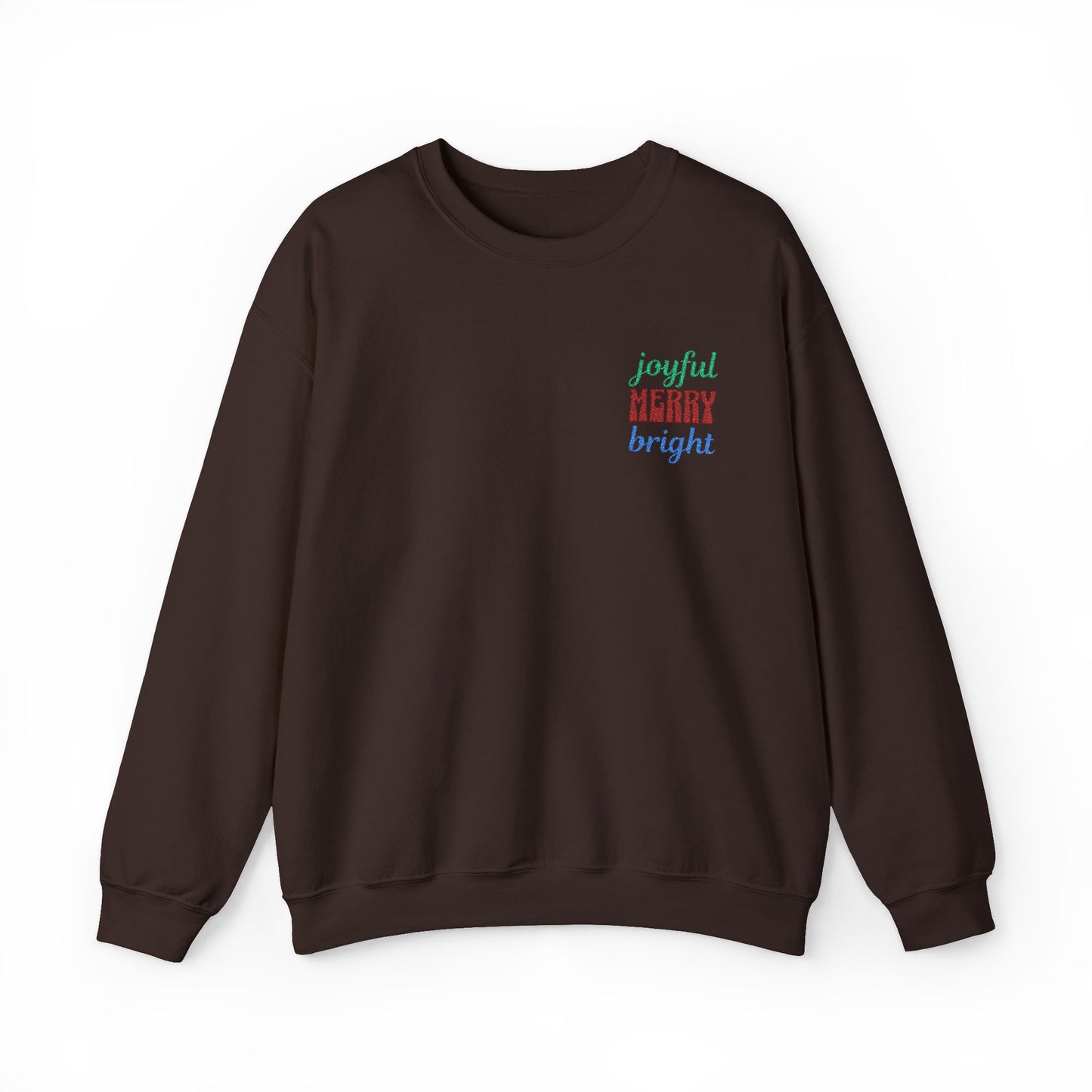 The Joyful Edit2| Merry & Bright Embroidered Sweatshirt (multiple colors)