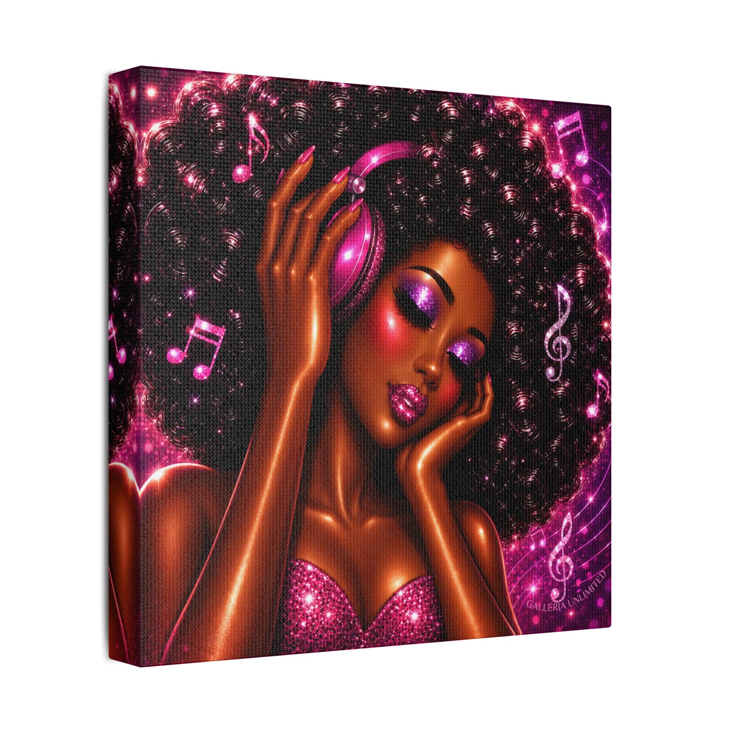 Soul in Stereo | The Vibe, Satin Stretched Canvas