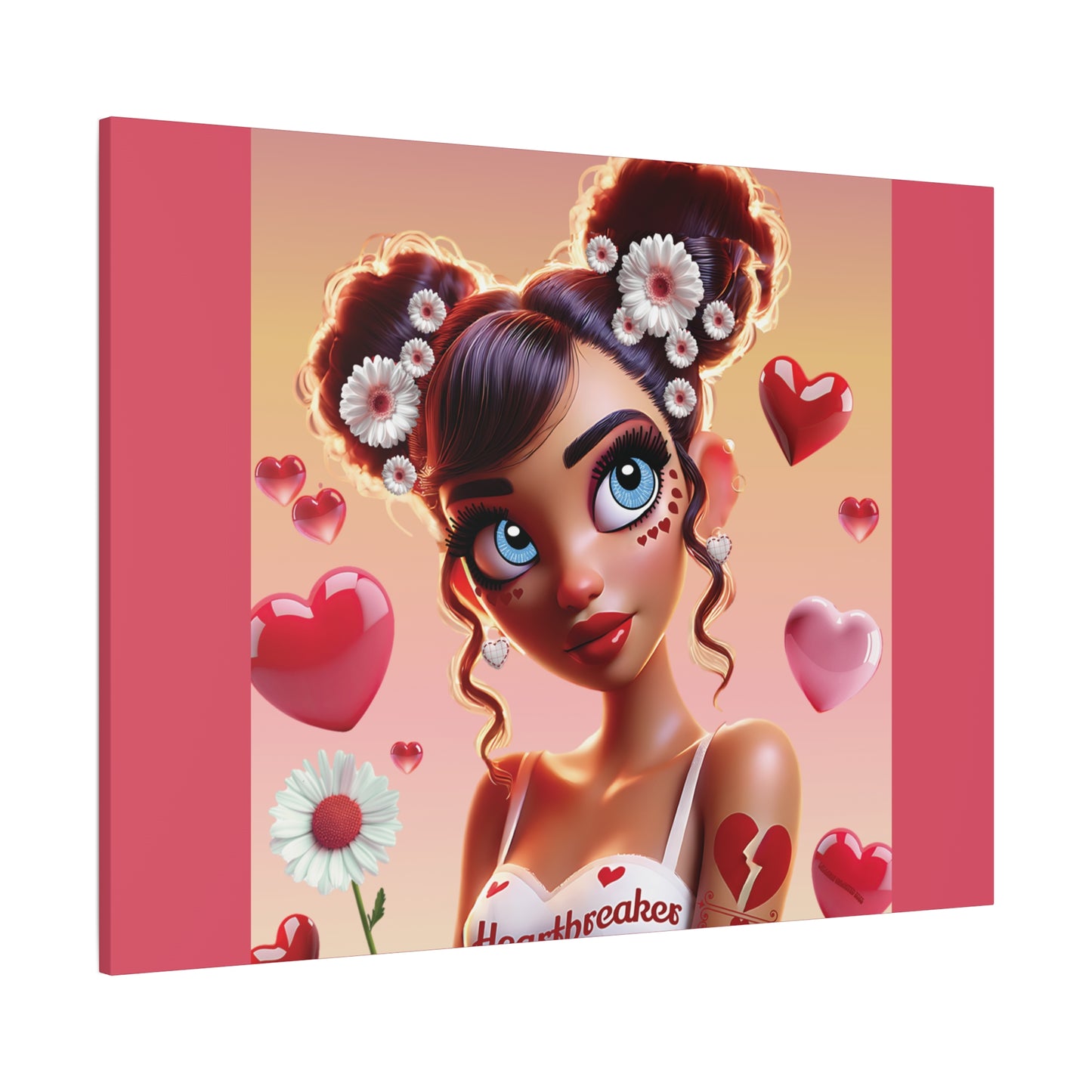 Heartbreaker 1 | Raspberry - Canvas Print, matte (multiple sizes)