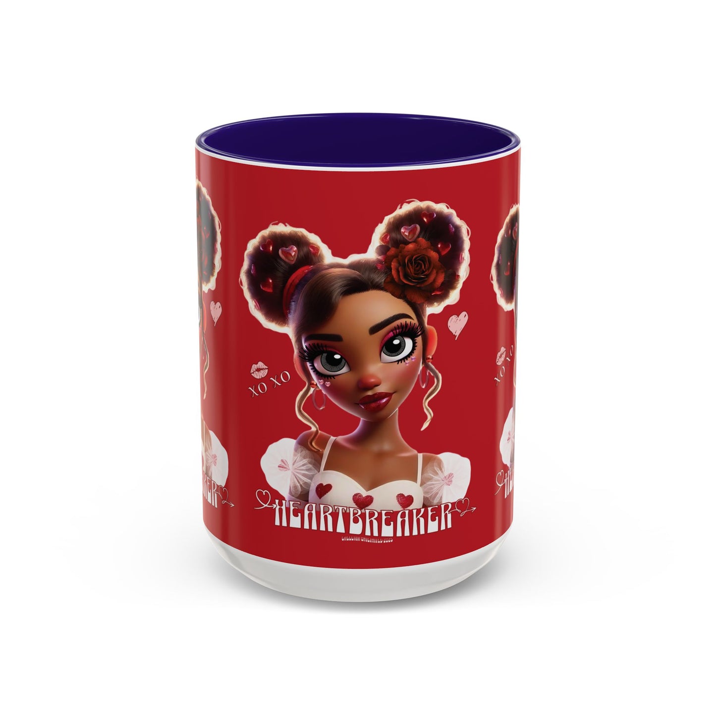 Heartbreaker 3| Cherry - Coffee Mug, two-tone, 15 oz (multiple handle colors)