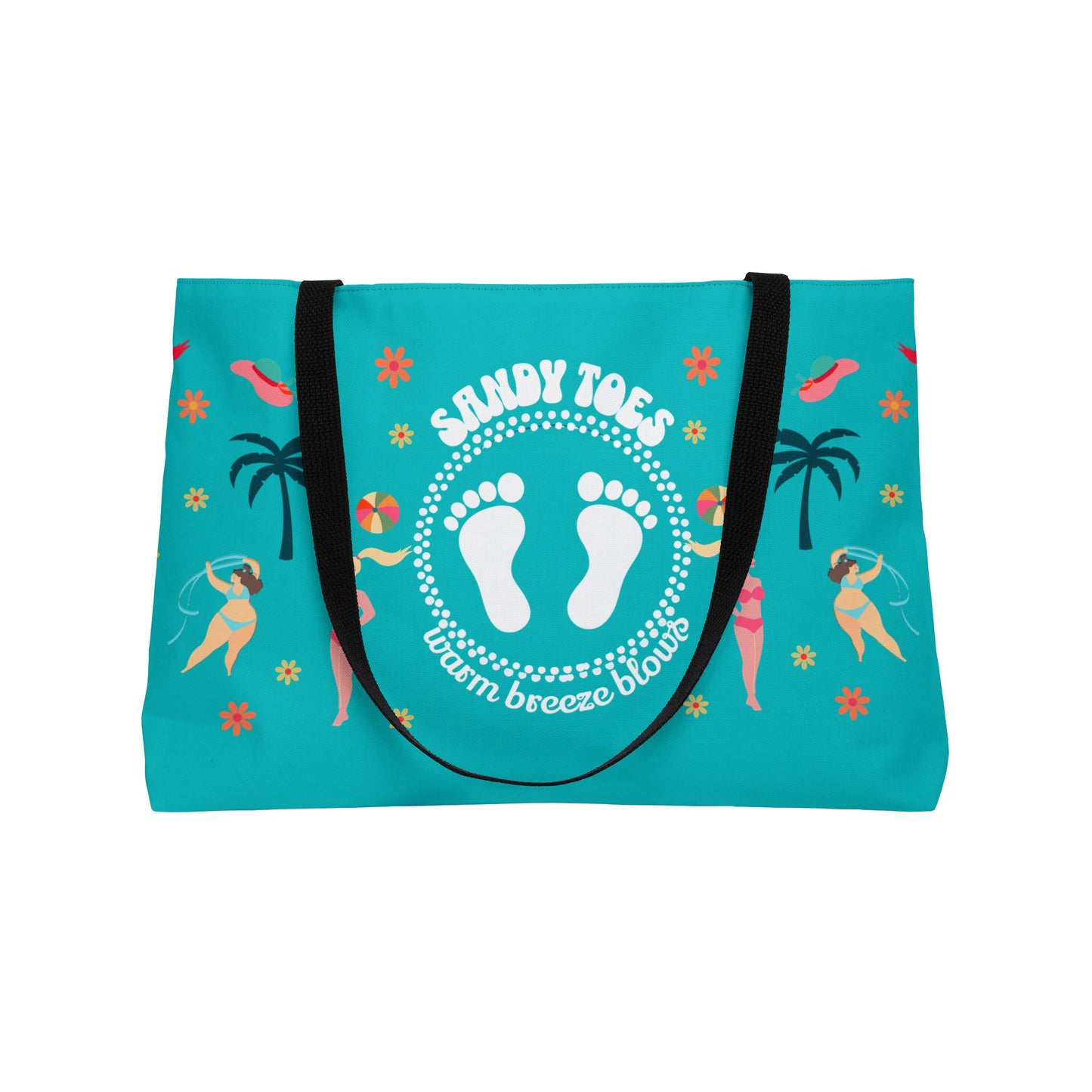 Sandy Toes | Seafoam Weekender Tote Bag