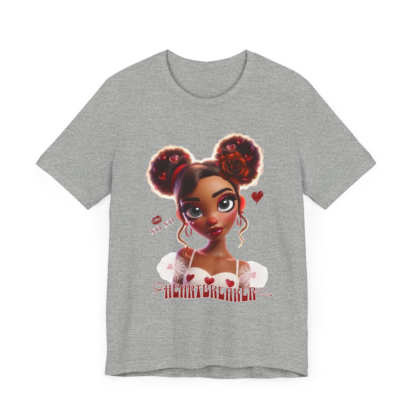 Heartbreaker 3 | Tee, Red Typography - short sleeve (multiple sizes/colors)