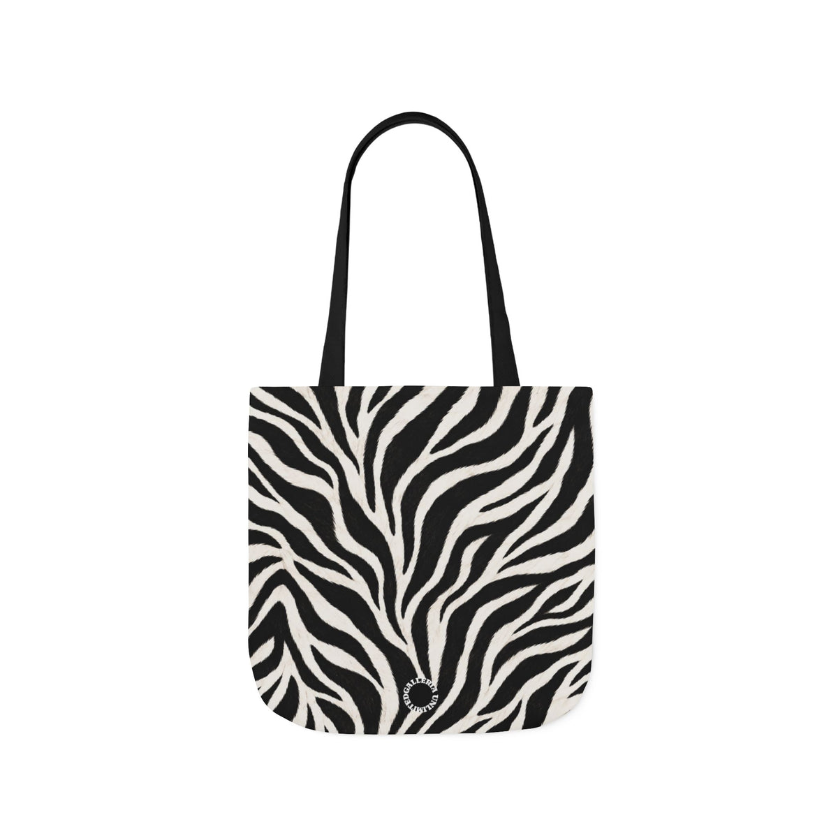 Zebra | Black & White Pattern Canvas Tote Bag
