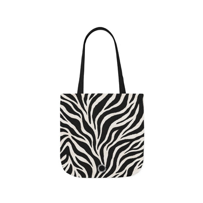 Zebra | Black & White Pattern Canvas Tote Bag