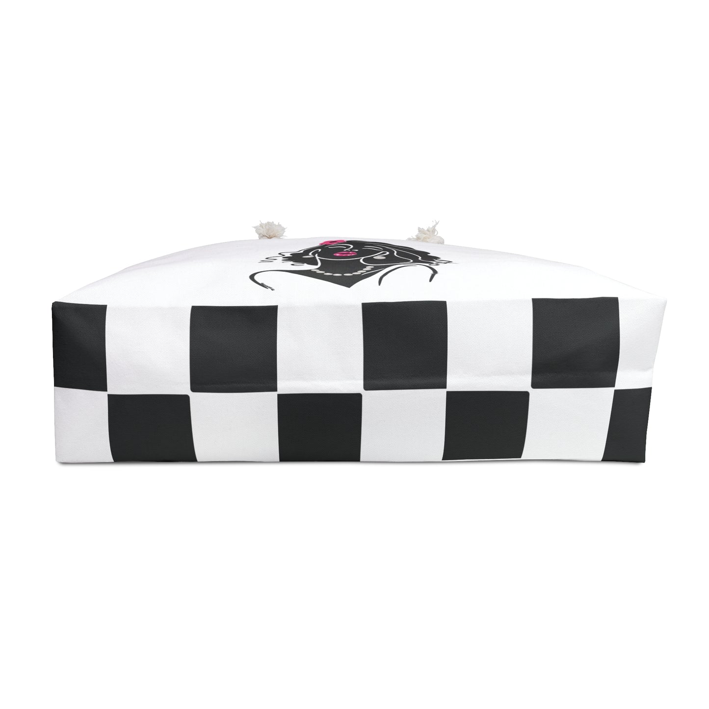 Pearls & Curls2 | White - Two-Sided Weekender Bag