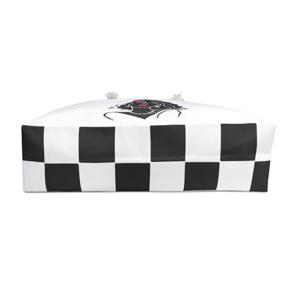 Pearls & Curls2 | White - Two-Sided Weekender Bag
