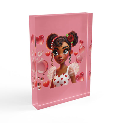 Heartbreaker Girl | Bubblegum - Acrylic Block