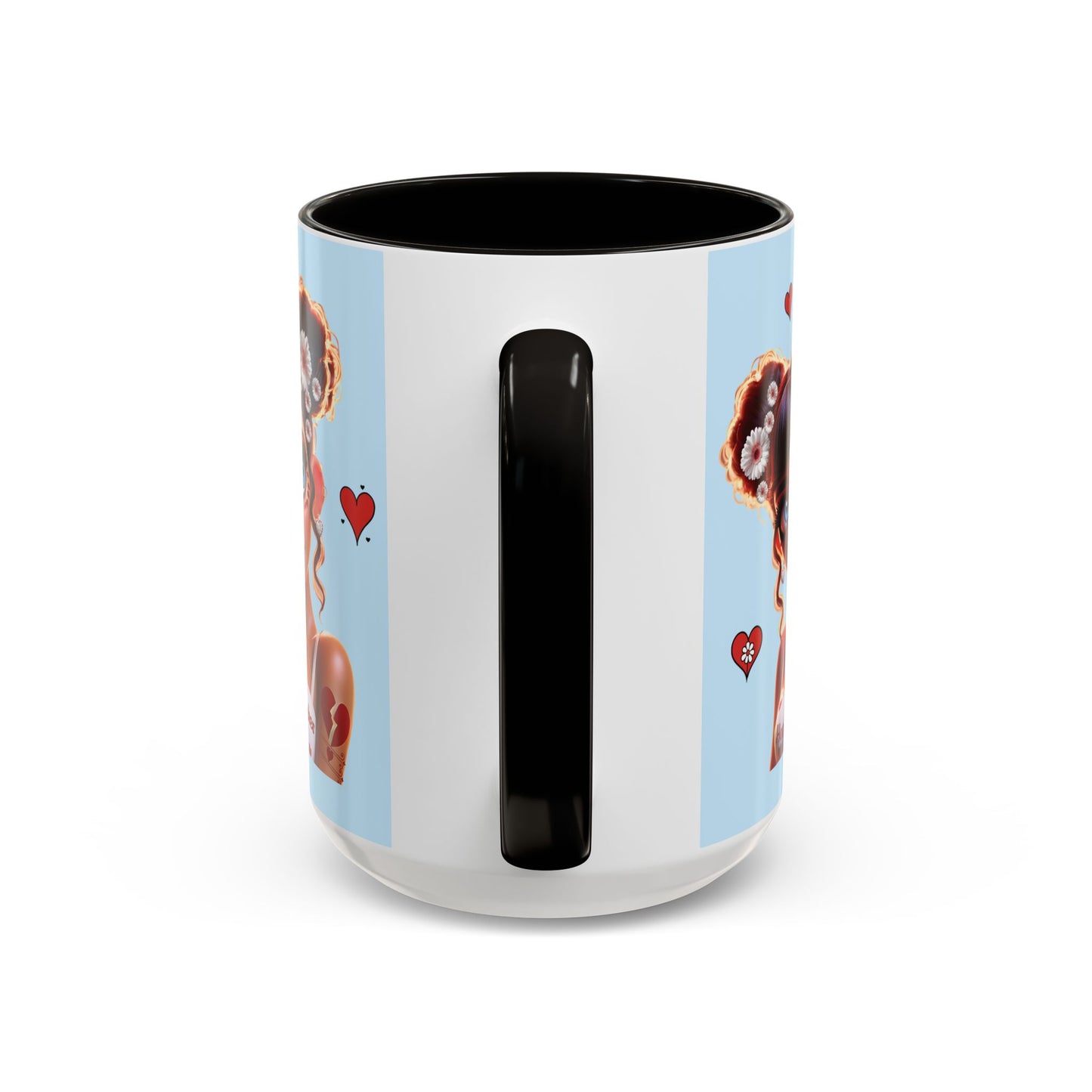 Heartbreaker 1 | Blueberry - Coffee Mug, two-tone, 15 oz (multiple handle colors)