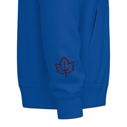 Harvest Haze | 'Cozy Season' Zip Hoodie — Autumn Coffee & Leaves Full-Zip Sweatshirt