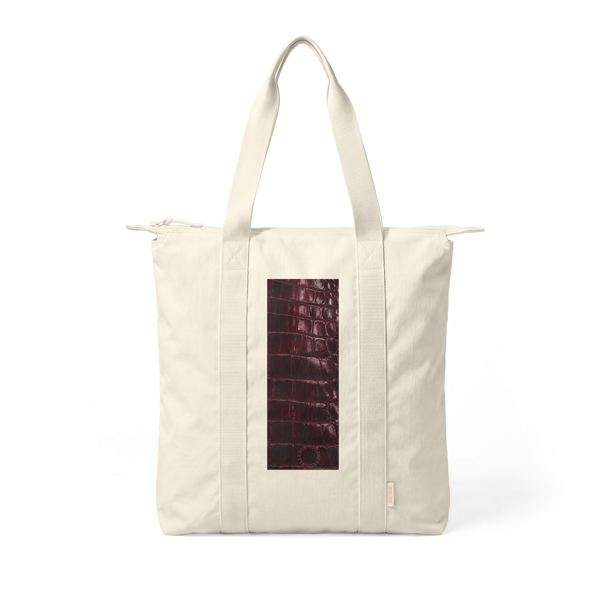 Alligator | Alligator Skin Print Nomad Tote Bag — Zip-Top Carry-All Travel Tote
