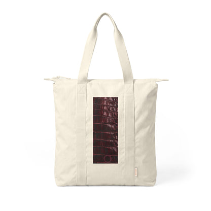 Alligator | Alligator Skin Print Nomad Tote Bag — Zip-Top Carry-All Travel Tote
