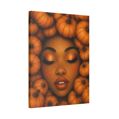 Harvest Muse5 | Autumn Reverie, Stretched Satin Canvas Wall Art