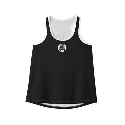 Pearls & Curls1 | Black - Ruby Lips Ringer Tank (black or white trim)