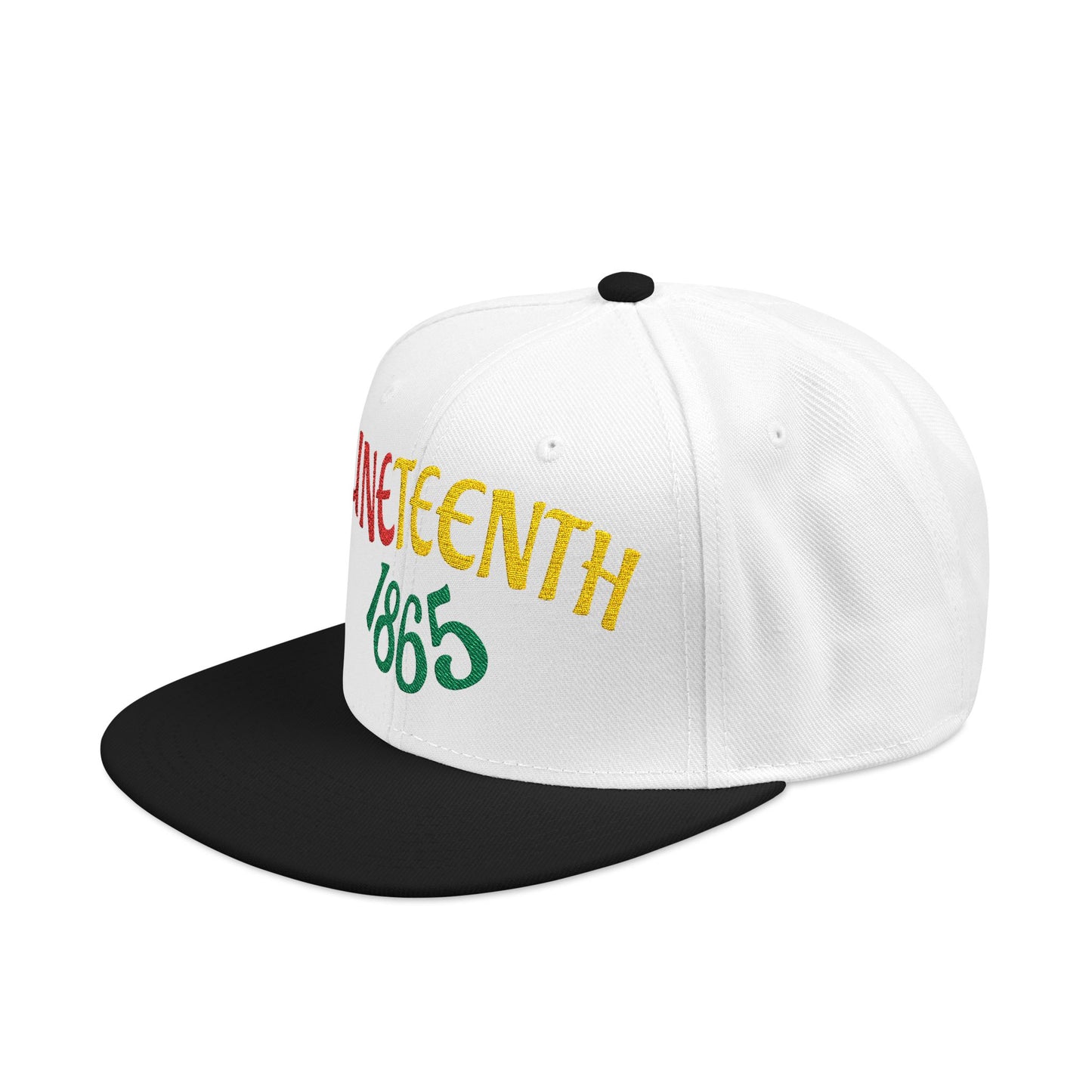 Juneteenth | Embroidered Snapback Hat (black or white)