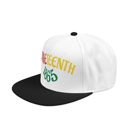 Juneteenth | Embroidered Snapback Hat (black or white)