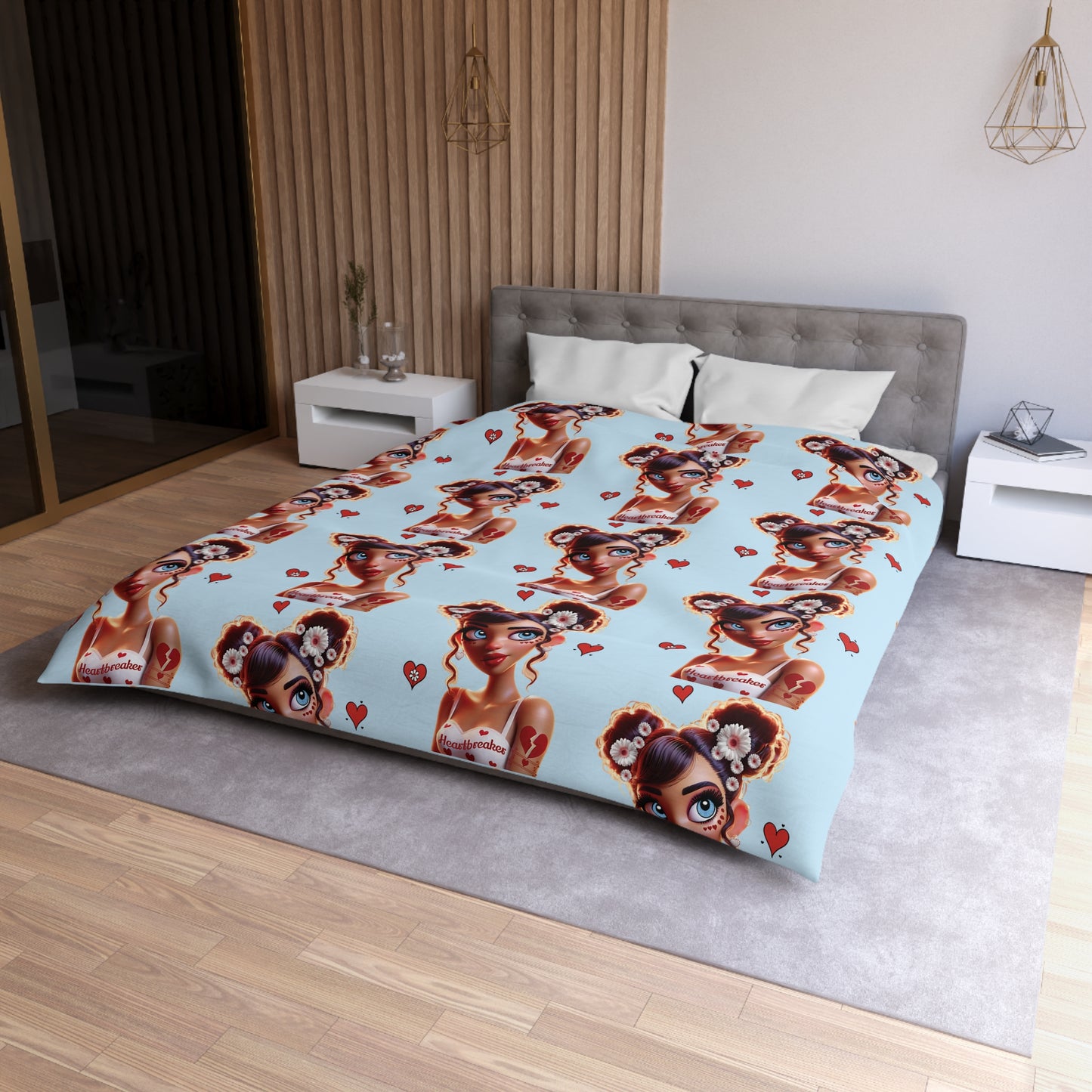 Heartbreaker 1 | Blueberry - Duvet, quilted (multiple sizes)