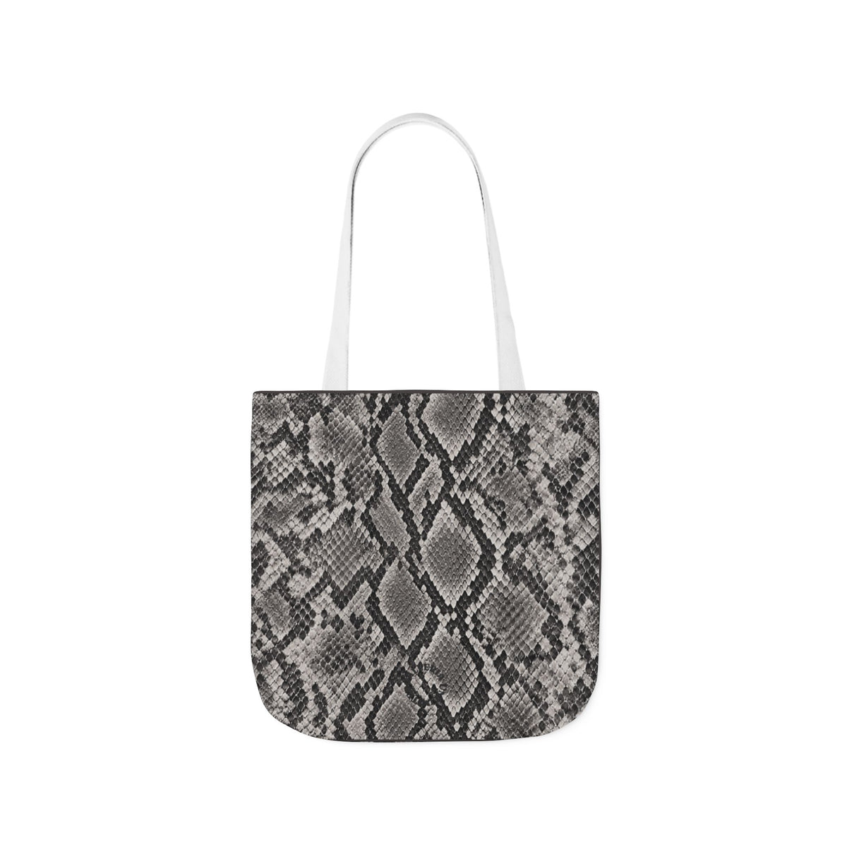 Snake | Grey Snakeskin Pattern Canvas Tote Bag