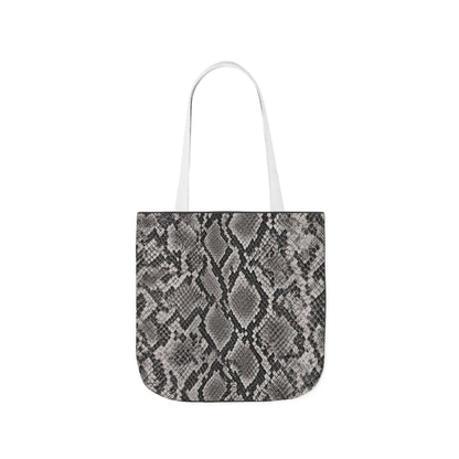 Snake | Grey Snakeskin Pattern Canvas Tote Bag