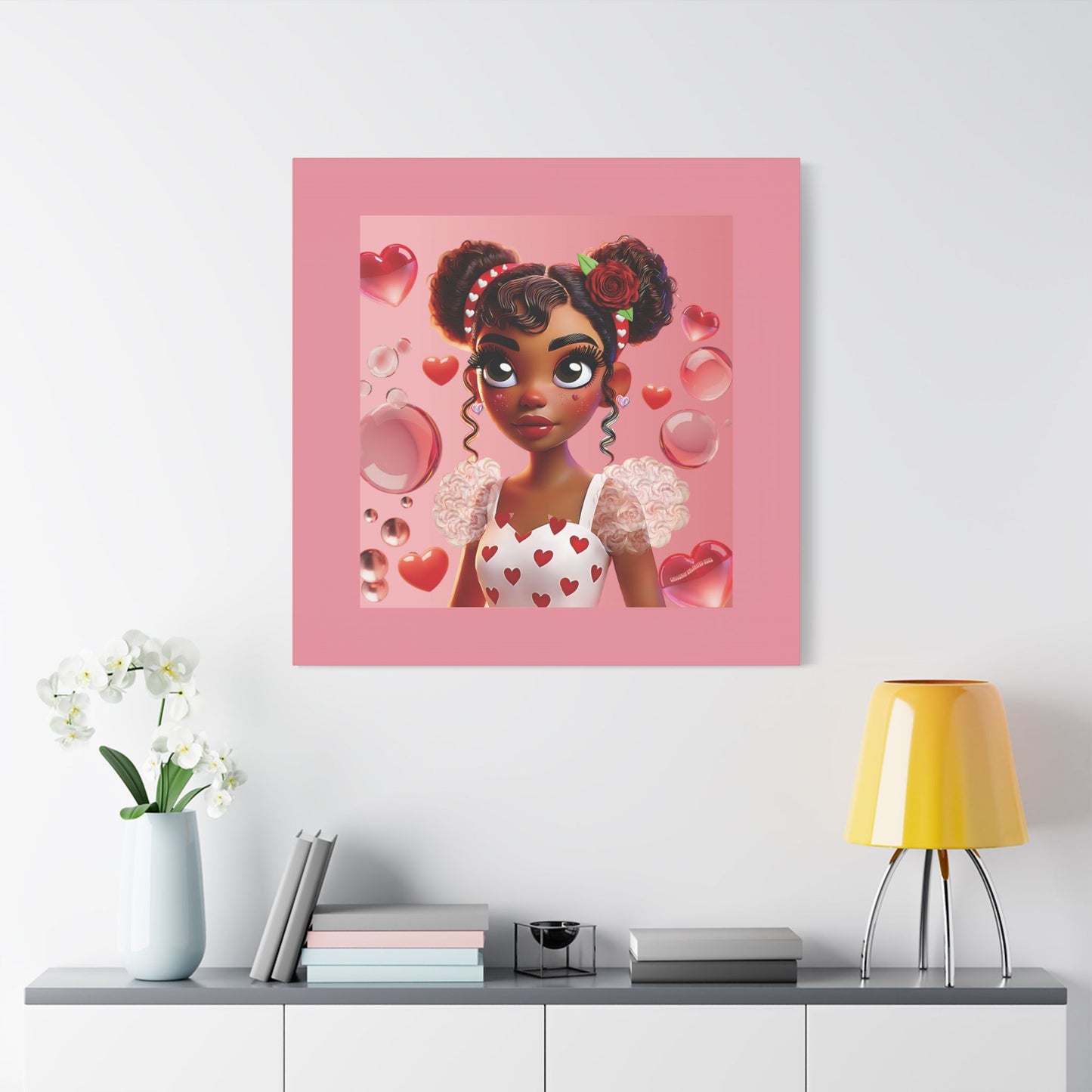 Heartbreaker Girl | Bubblegum - Canvas Print, satin (multiples sizes)