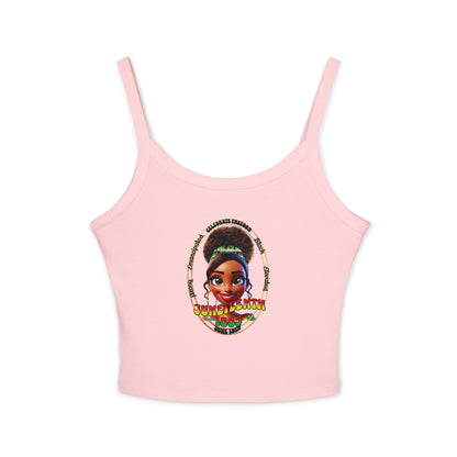 Juneteenth | Spaghetti Strap Women's Baby Tank Top (front and back design)