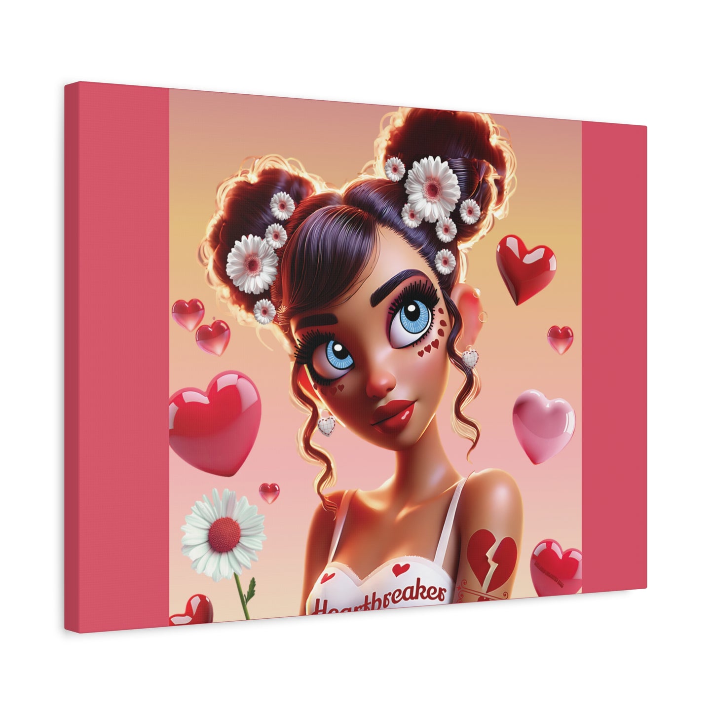 Heartbreaker 1 | Raspberry - Canvas Print, matte (multiple sizes)