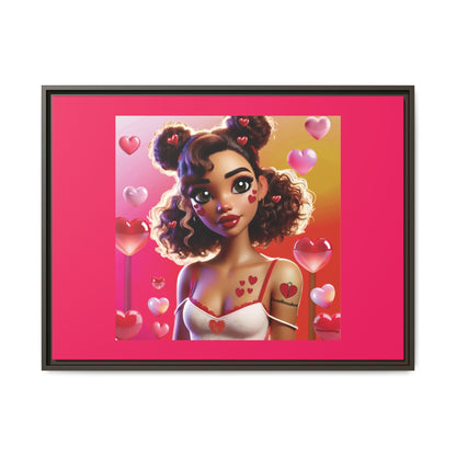 Heartbreaker 2 | Watermelon - Canvas Print, framed matte (multiple sizes/multiple frame colors)