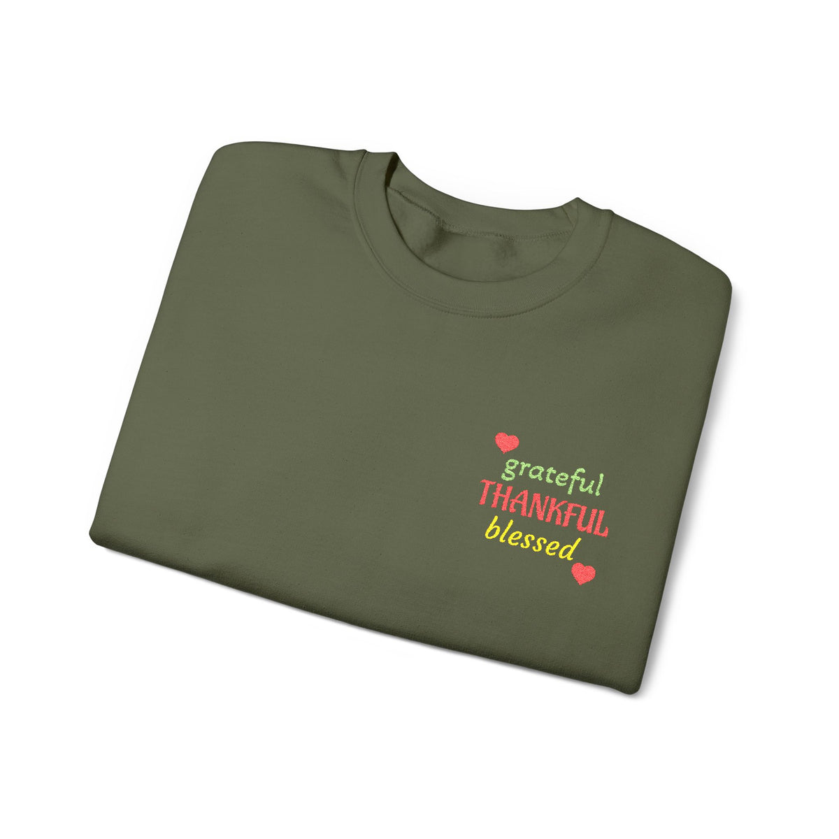 Harvest Haze 2 | Grateful, THANKFUL, Blessed Fall Crewneck Sweatshirt (dark colors)