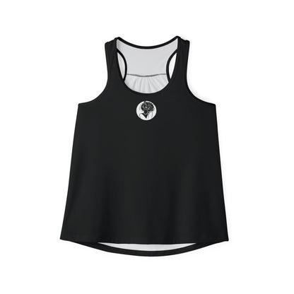 Pearls & Curls2 | Black - Plain Ringer Tank (black or white trim)