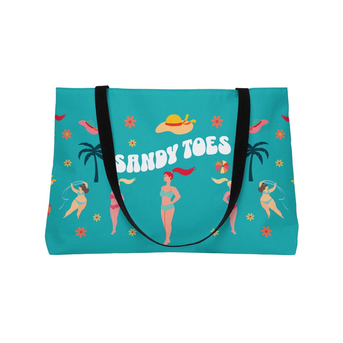 Sandy Toes | Seafoam  Two-Sided Weekender Tote Bag