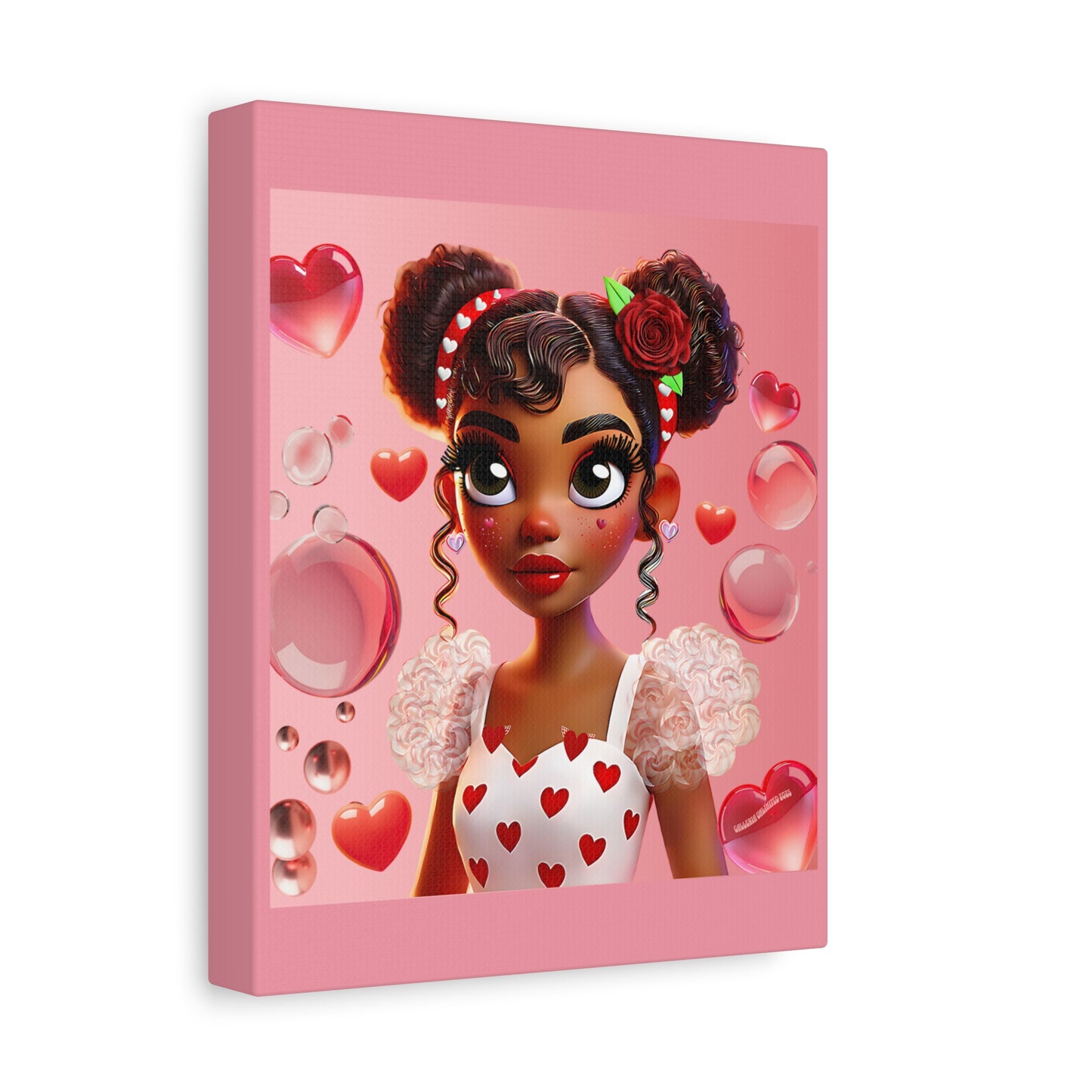 Heartbreaker Girl | Bubblegum - Canvas Print, matte (multiple sizes)