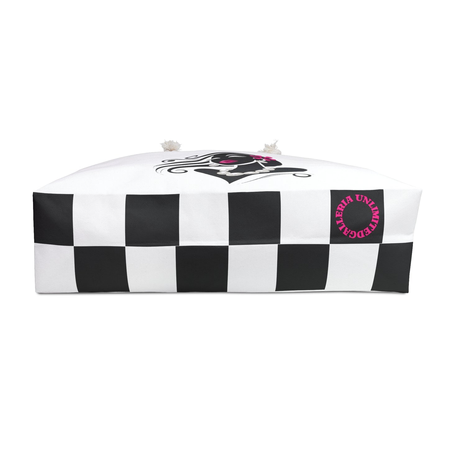 Pearls & Curls 6 | White Double-Sided Weekender Bag