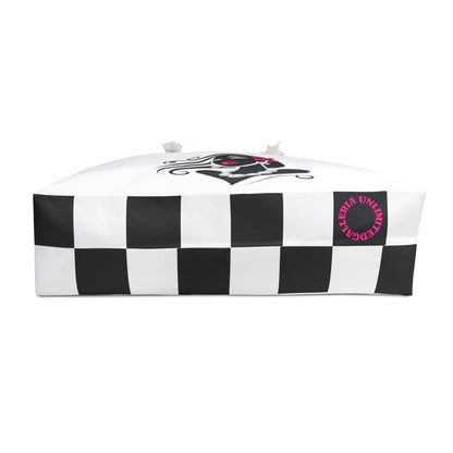 Pearls & Curls 6 | White Double-Sided Weekender Bag