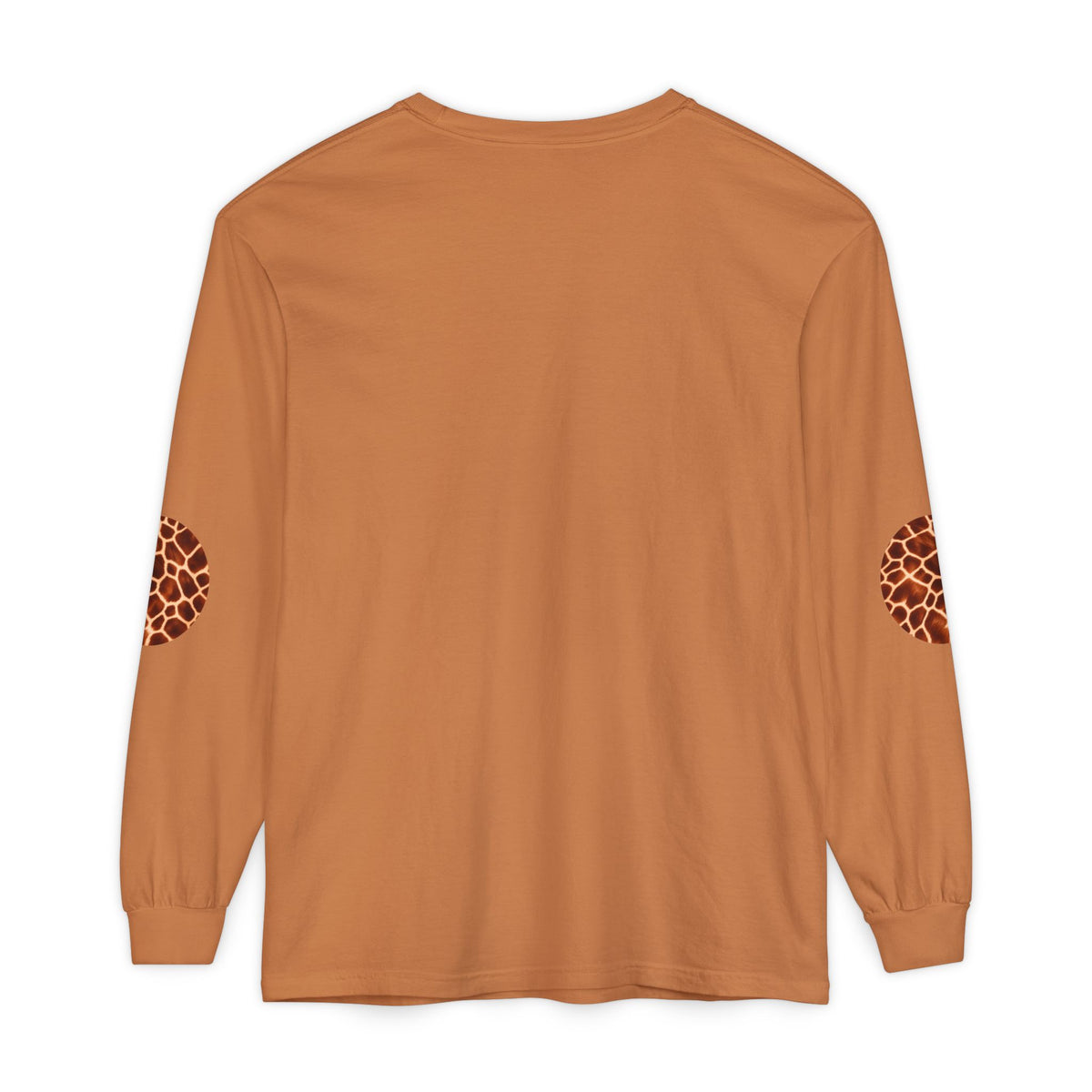 Giraffe | Giraffe Hide Circle Patch Long Sleeve Tee (Elbow Accents), multiple colors