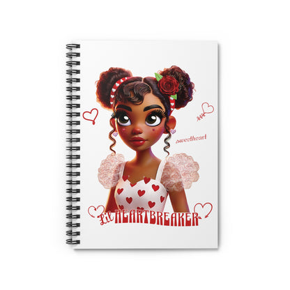 Heartbreaker Girl | Marshmallow - Spiral Notebook